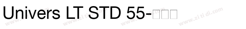 Univers LT STD 55字体转换
